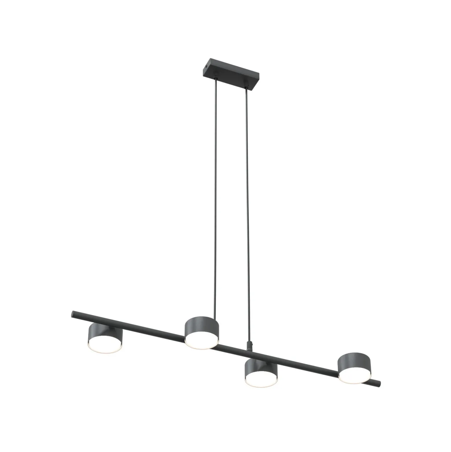 Kattokohdevalo Sora, pituus 80 cm, metalli, 4-lamppuinen.