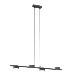 Kattokohdevalo Sora, pituus 80 cm, metalli, 4-lamppuinen.