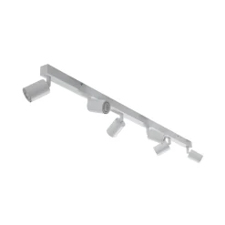 Kattokohdevalo Top, valkoinen, 127 cm, 6-lamppuinen, metalli, GU10
