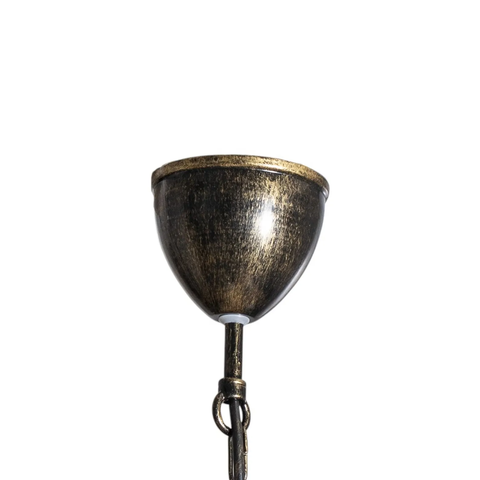 Kattokruunu Korfu, 5-lamppuinen, Ø 68 cm, antiikkikulta