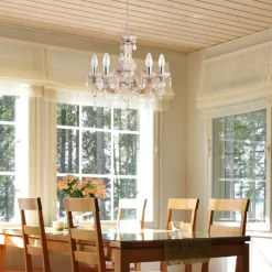 Kattokruunu Marie Therese, ruskea, 5-lamppuinen