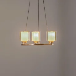 Kattokruunu Ressa, Ø 44 cm, antiikkimessinki, 3-lamppuinen.