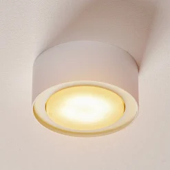 Kattospotti Flea teräksestä, valkoinen