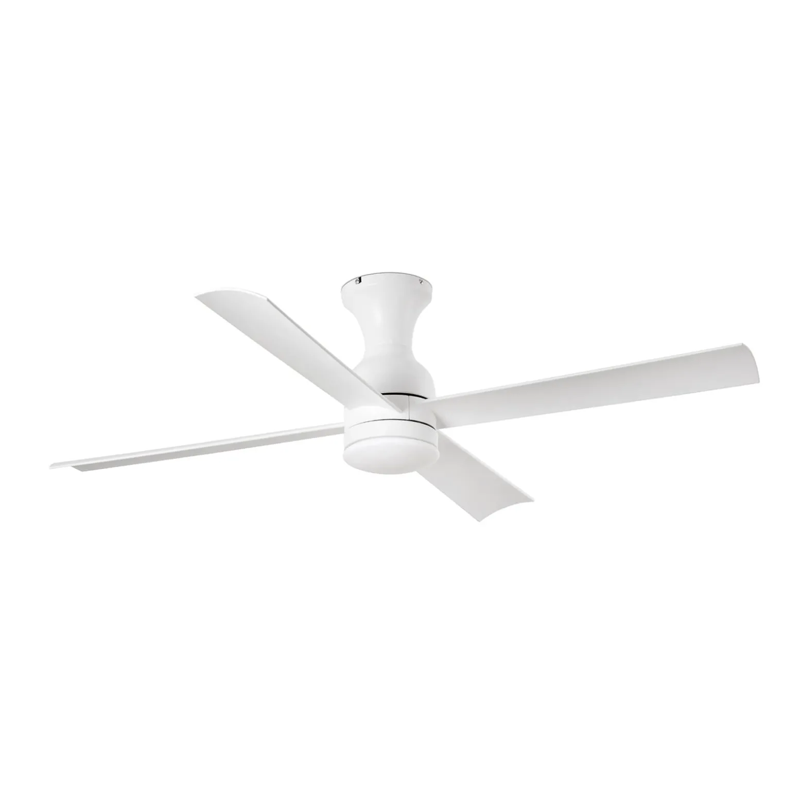 Kattotuuletin Fraser M LED-lampulla, DC, valkoinen