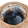 Kattotuuletin Lillesand valolla, hiljainen, Ø 50 cm, kaukosäädin