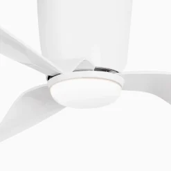 Kattotuuletin Pemba L LED-valaisin, valkoinen