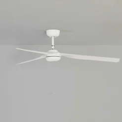 Kattotuuletin Punt M, valkoinen, DC, hiljainen, Ø 130 cm, kaukosäädin