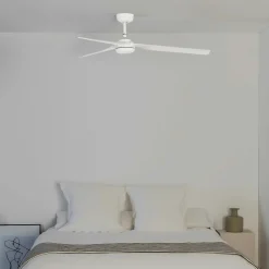 Kattotuuletin Punt M, valkoinen, DC, hiljainen, Ø 130 cm, kaukosäädin