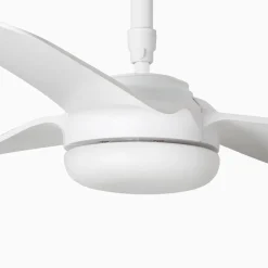 Kattotuuletin Punt M, valkoinen, DC, hiljainen, Ø 130 cm, kaukosäädin