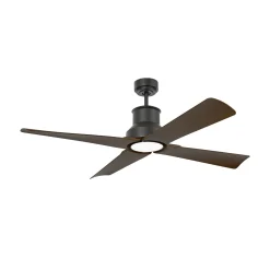 Kattotuuletin Winche M LED-valolla, IP44, musta