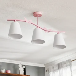 Kattovalaisin Alice, pinkki, kolme valkoista kangashumppua