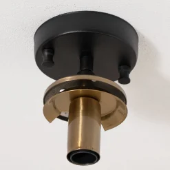 Kattovalaisin Atmaca 10205 antiikkikulta/musta lasi kirkas Ø 15 cm