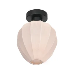 Kattovalaisin Bloeba, valkoinen/musta, Ø 25 cm, pellava/metalli