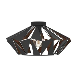 Kattovalaisin Carlton, Ø 47 cm, musta/kupari