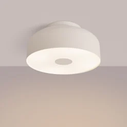 Kattovalaisin CLARO, beige, Ø 30 cm, metalli, 4 x E27