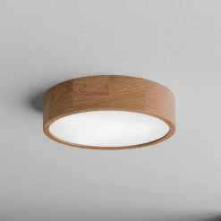Kattovalaisin Cleo DR375, IP54, Ø 37,5 cm, tammipuu, E27