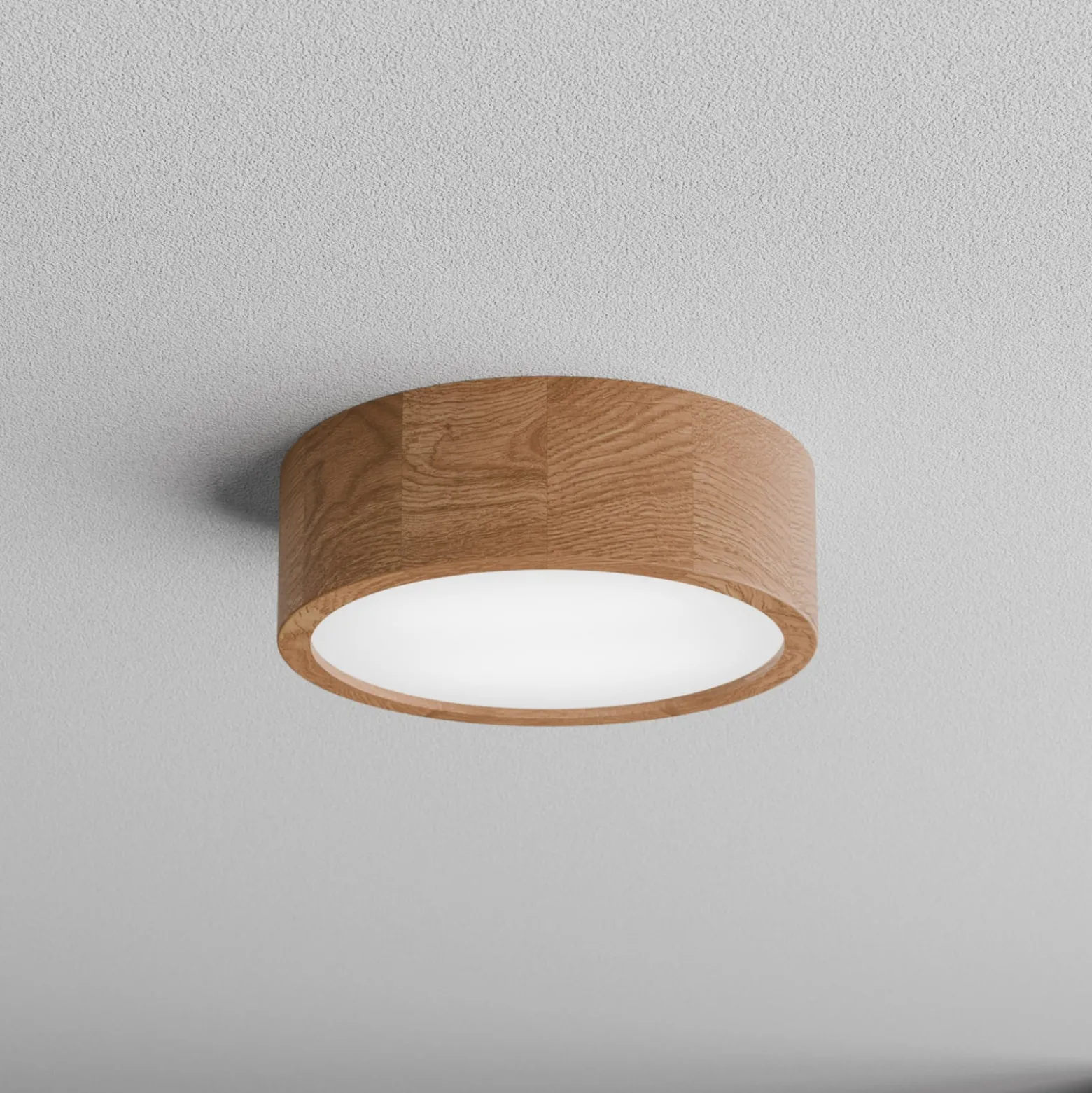 Kattovalaisin Cleo DR275, IP20, tunnistin, Ø 28 cm, tammipuu