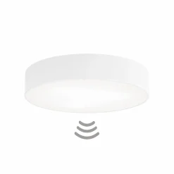 Kattovalaisin Cleo 400, valkoinen, anturi, IP20, Ø 40 cm, metalli