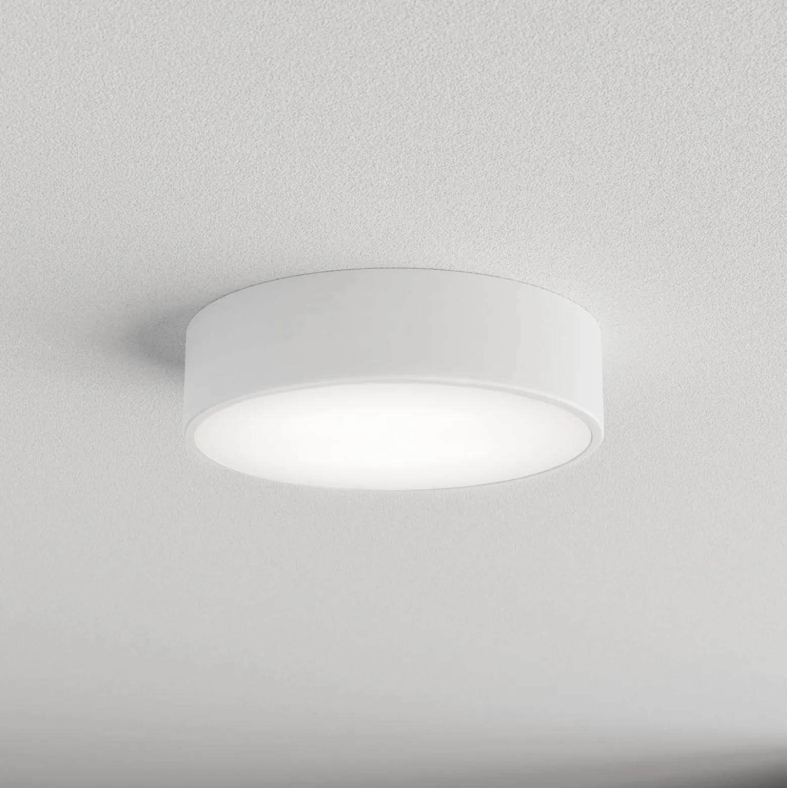 Kattovalaisin Cleo 300, valkoinen, anturi, IP54, Ø 30 cm, metalli