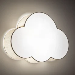 Kattovalaisin Cloud, beige, 63 cm pitkä, tekstiili, pilvi, E27
