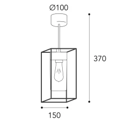 Kattovalaisin Cubic³ 3367 messinki antiikki/kirkas