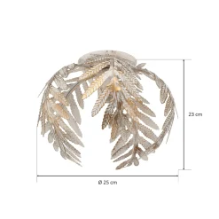 Kattovalaisin Felce, saniainen, norsunluu, Ø 25 cm