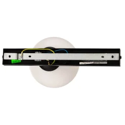 Kattovalaisin Fit, musta/opaali, 1-lamppuinen