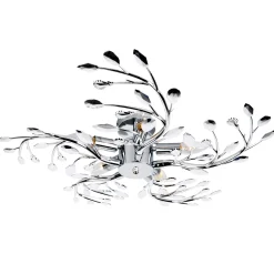 Kattovalaisin Flash metallia, kromi, Ø 65 cm