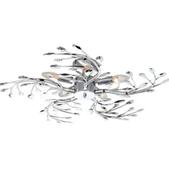 Kattovalaisin Flash metallia, kromi, Ø 65 cm