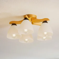 Kattovalaisin Haro, tammi/valkoinen, 5-lamppuinen