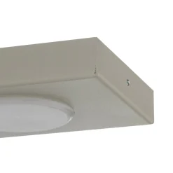 Kattovalaisin Hero, harmaa-beige, 2-lamppuinen, 35 x 12 cm, metalli, GX53