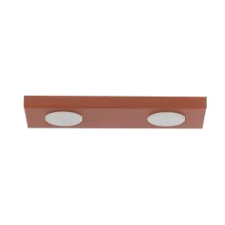 Kattovalaisin Hero, punainen, 2-lamppuinen, 35 x 12 cm, metalli, GX53