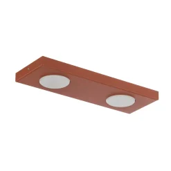Kattovalaisin Hero, punainen, 2-lamppuinen, 35 x 12 cm, metalli, GX53