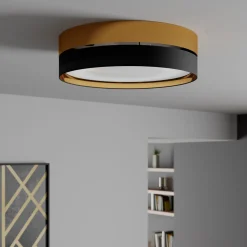 Kattovalaisin Hilton, musta/kulta, Ø 60 cm