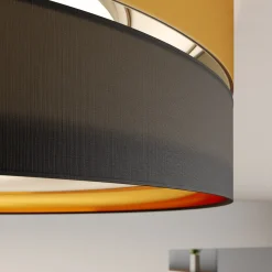 Kattovalaisin Hilton, musta/kulta, Ø 60 cm