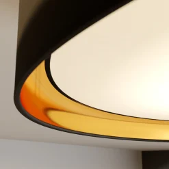Kattovalaisin Hilton, musta/kulta, Ø 60 cm