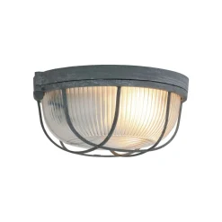 Kattovalaisin Lisanne, harmaa, Ø 17 cm, metalli, lasi, E27