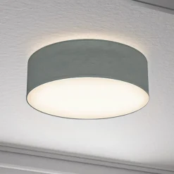 Kattovalaisin Litora, harmaa, Ø 30 cm, tekstiili, E27