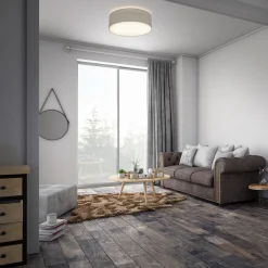 Kattovalaisin Litora, taupe, Ø 30 cm, tekstiili, E27