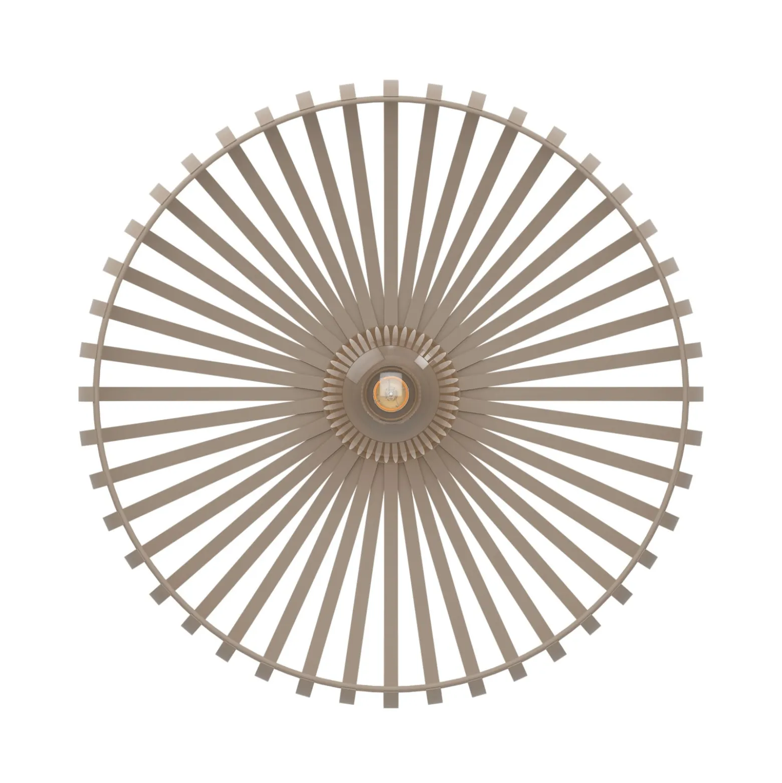Kattovalaisin Mogano 3, beige, Ø 43 cm, metalli, E27