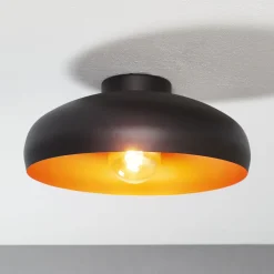 Kattovalaisin Mogano metallia, Ø40 cm, musta