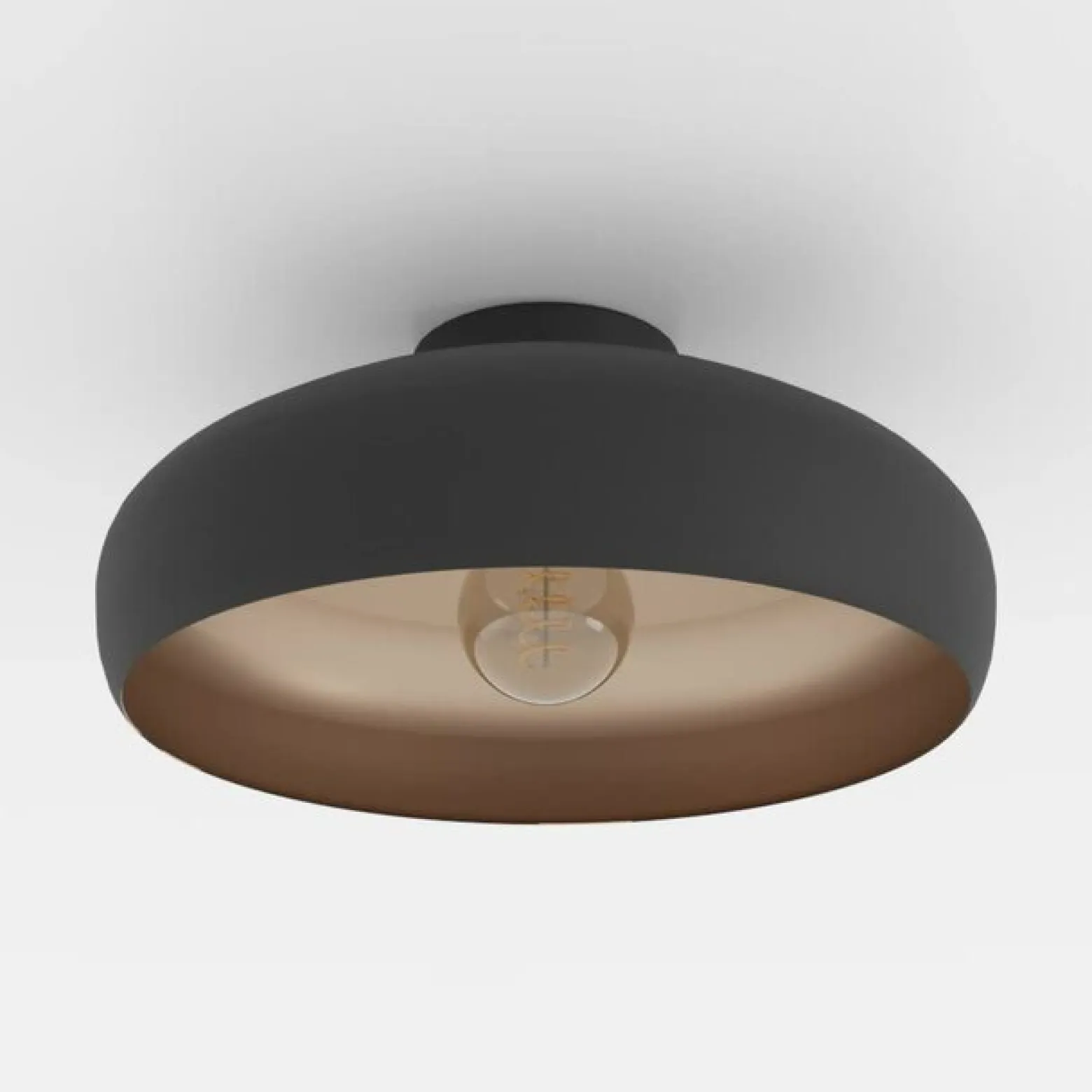 Kattovalaisin Mogano metallia, Ø40 cm, musta