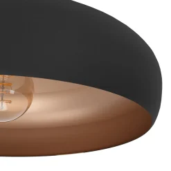 Kattovalaisin Mogano metallia, Ø40 cm, musta