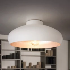 Kattovalaisin Mogano metallia, Ø40 cm, valkoinen