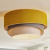 Kattovalaisin Pastell Trio Ø 60 cm sinappi/harmaa/vaaleanharmaa