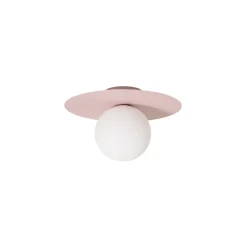 Kattovalaisin Pixie, vaaleanpunainen, lasi, Ø 25 cm, pallo, G9
