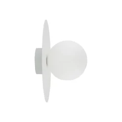 Kattovalaisin Pixie, valkoinen, lasi, Ø 25 cm, pallo, G9
