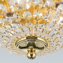 Kattovalaisin Plafond, kulta/läpinäkyvä, Ø 35 cm