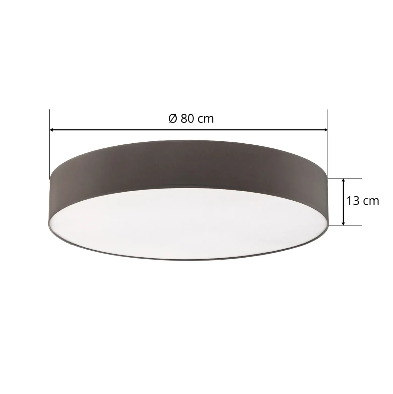 Kattovalaisin Rondo, harmaa Ø 80 cm
