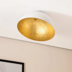 Kattovalaisin Sfera, Ø 50 cm, valkoinen/kultainen
